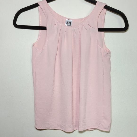 New with Tags Erge Baby Pink Crepe Material Tank Top Girls Size S - Picture 1 of 4